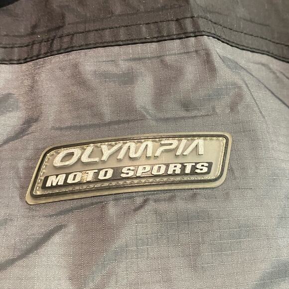 Olympia Motorsports Mens Size Large Black and Gray Jacket Waterproof Zippers - Picture 6 of 7